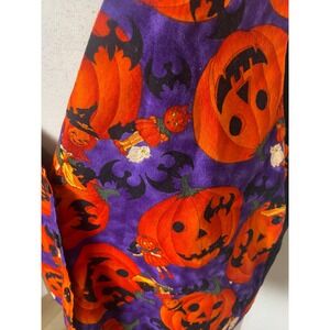 Vintage 90s 111 Main Halloween Pumpkin Bat Purple Vest Womens XL Spooky Retro